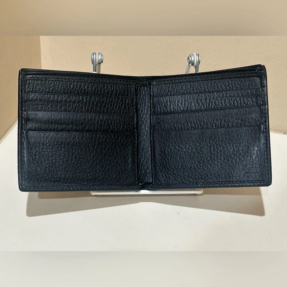 Gucci Black Monogrammed Men’s Bifold Wallet